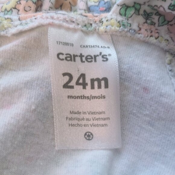 Carter’s 24M Baby Girl Floral Romper with Ruffle Detail - Picture 5 of 6